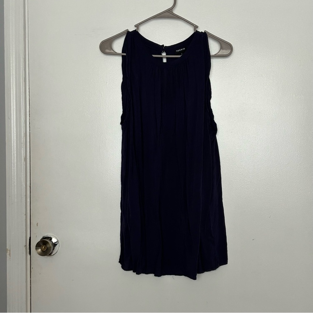 Torrid Navy Tank Top - Size 2
